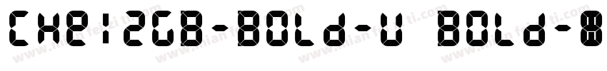 CHei2GB-Bold-U Bold字体转换